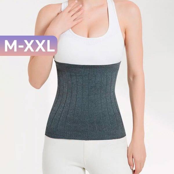 SEVILIA Heating Belt XL Grey Polyester Wool Thoracolumbar Support