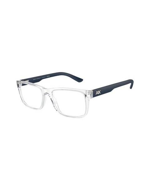 Armani Exchange Men's Square Clear Frame Glasses (0AX 3016 8033 53)