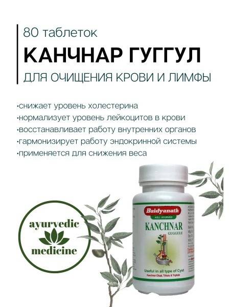 Baidyanath Kanchnar Guggul Tablets (80 Count)