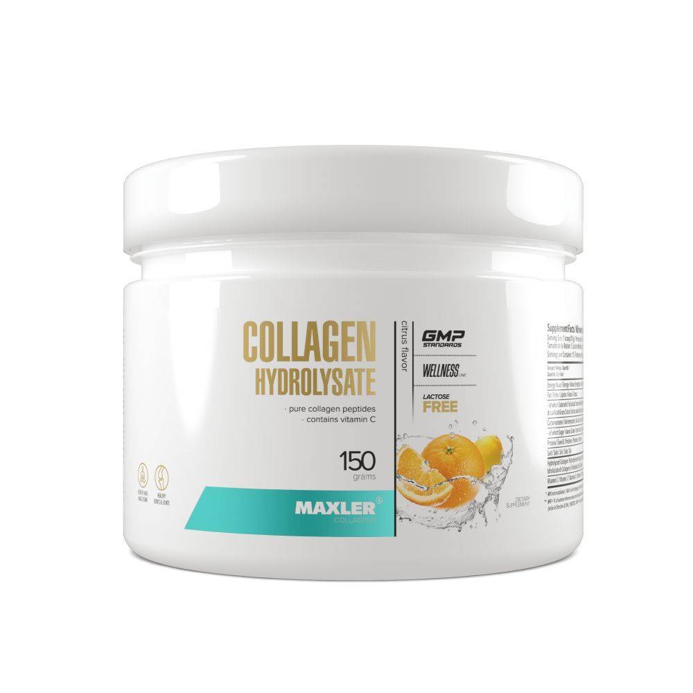Maxler Collagen Hydrolysate Powder Citrus 150 g Can