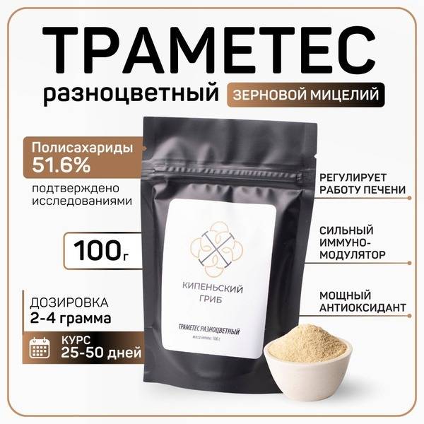 Organic Turkey Tail Mushroom Mycelium (100g) - Boost Immunity & Wellbeing