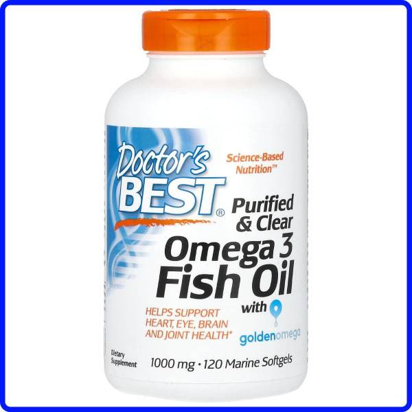 Doctor's Best Omega-3 Fish Oil, 2000 mg, 120 Softgels