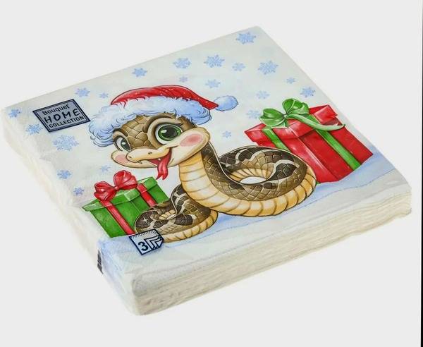 New Year's Eve Paper Napkins (33x33cm) - Year of the Snake (2x20ct)