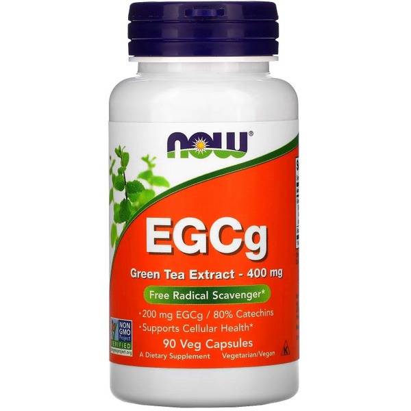 NOW EGCG Green Tea Extract 400mg (90 Veggie Caps) - Immune Support & Antioxidant