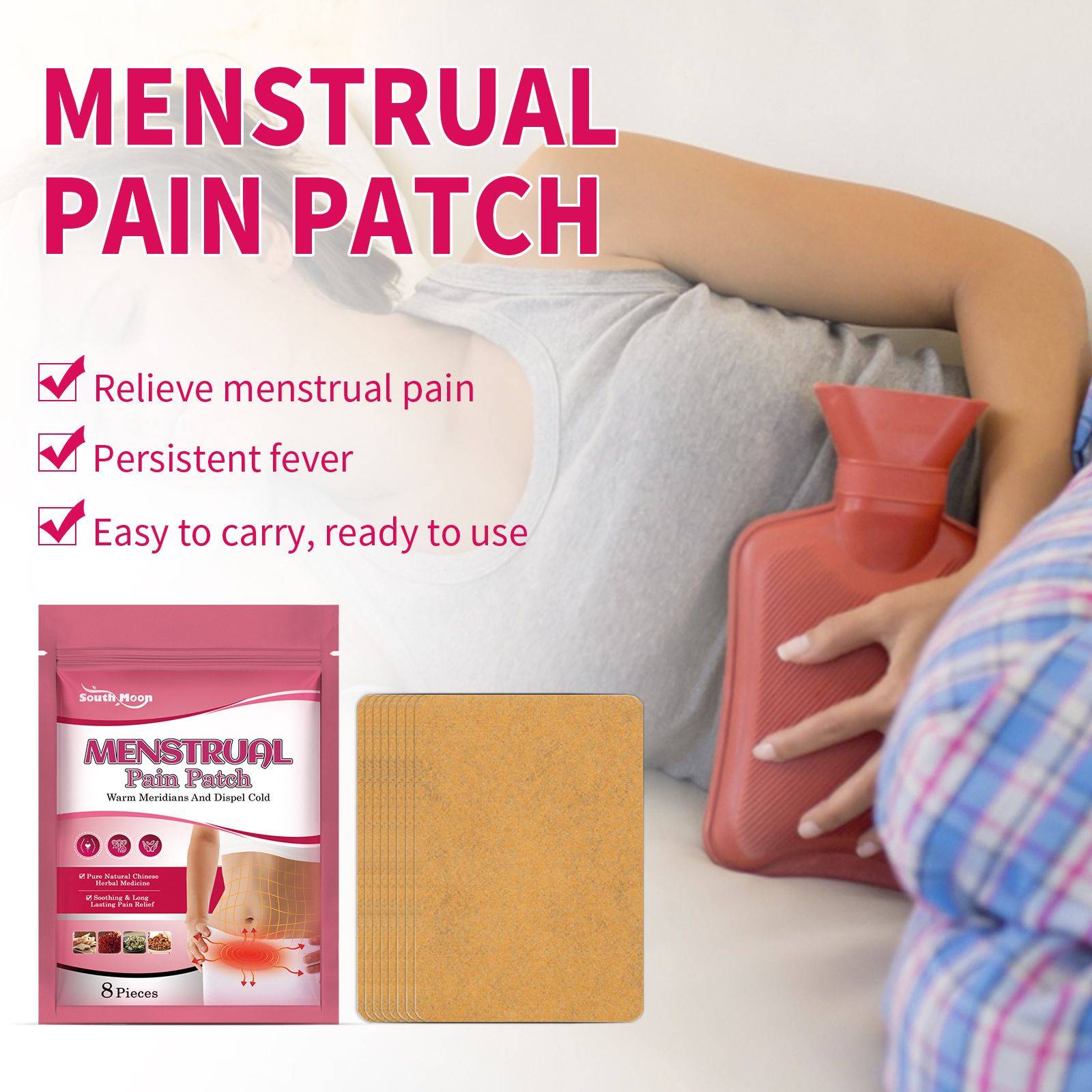 Odfash Menstrual Relief Patches - 8 Pack #9