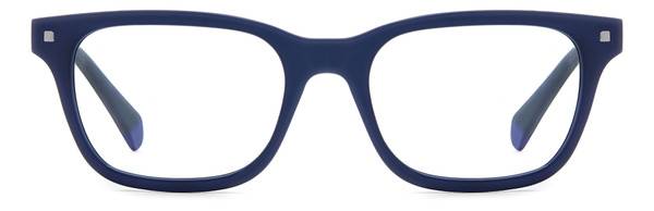 Polaroid PLD D472 FLL Eyeglass Frame, Blue, Rectangular, 52mm