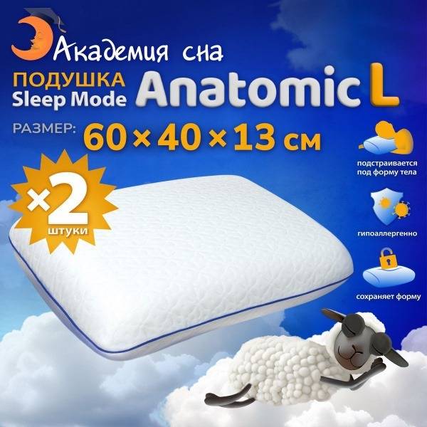 Memory Foam Orthopedic Pillow Set (2 Pack)