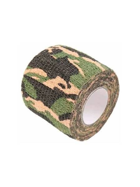 Self-Adhesive Cohesive Camouflage Bandage 5 cm x 4.5 m — 1 Unit, Forest Camouflage