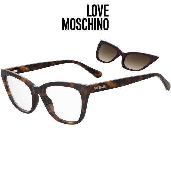 Love Moschino 071/CS MFX HA Sunglasses with Clip-On