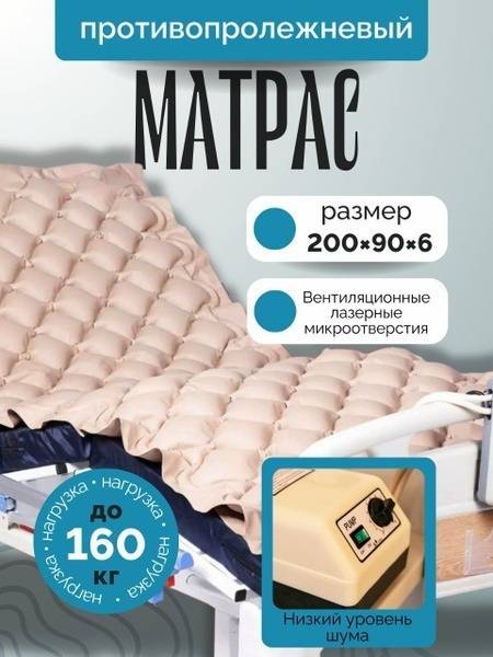 Anti-Decubitus Mattress with Compressor for Bedridden Patients (Up to 350 lbs)