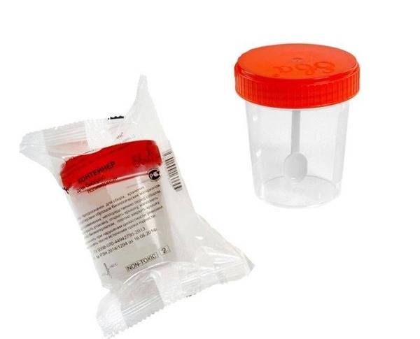 60ml Biomaterial Collection Containers with Spatulas (20 Pack)