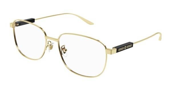 Gucci GG 1312O 002 57 Eyeglass Frame Gold