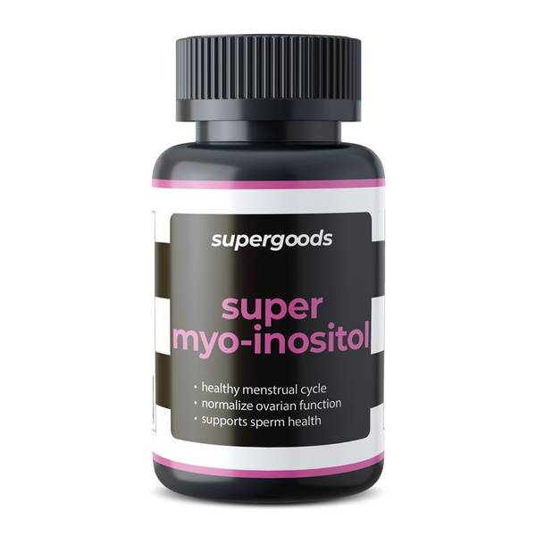 supergoods Myo-Inositol 1000 mg Vitamin B8, 120 Capsules