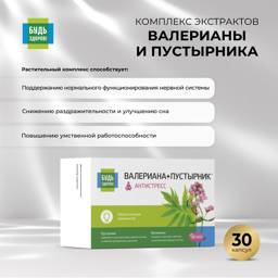 Be Healthy! Valerian and Motherwort Extract Complex Capsules 30 #1