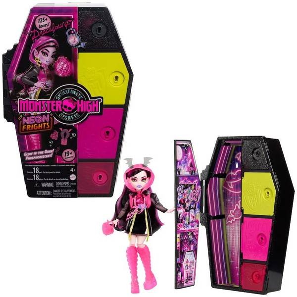 Monster High Draculaura Neon Frights Doll (HNF78)
