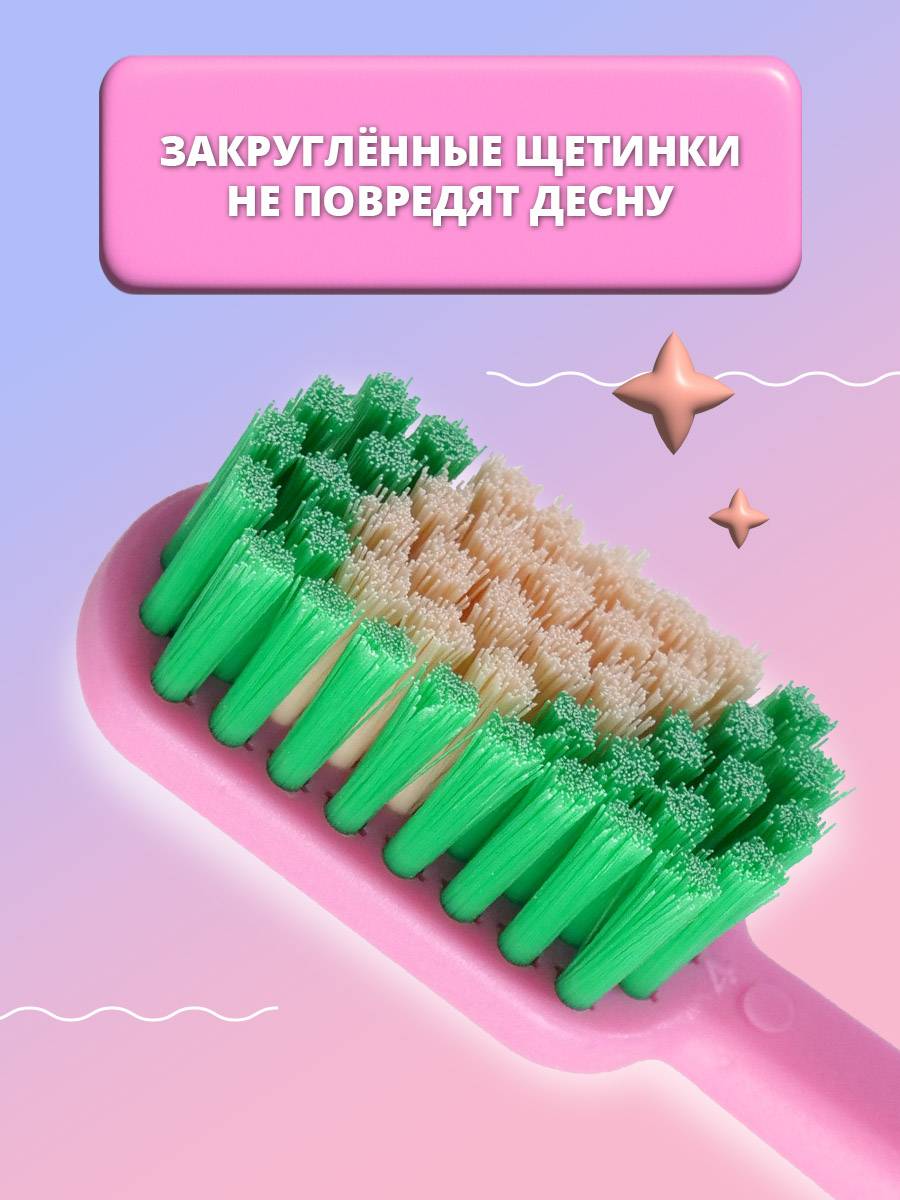 Revyline Toothbrush Set 2 pcs Soft Bristle Blue and Pink #3