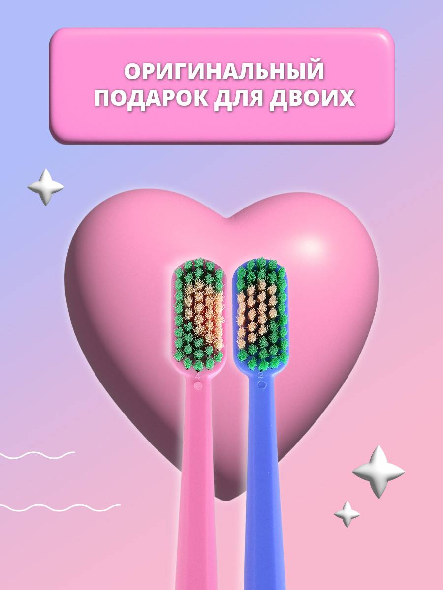 Revyline Toothbrush Set 2 pcs Soft Bristle Blue and Pink #6