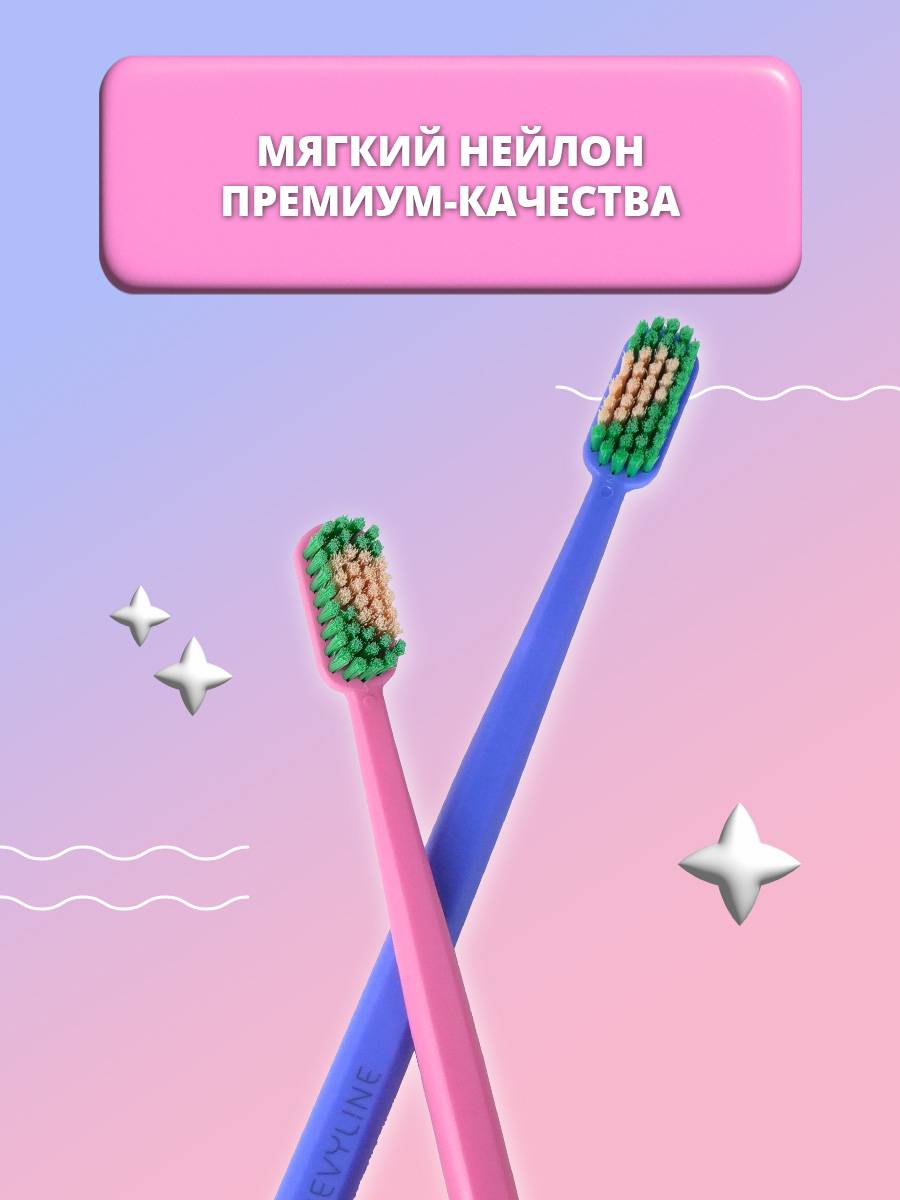 Revyline Toothbrush Set 2 pcs Soft Bristle Blue and Pink #4
