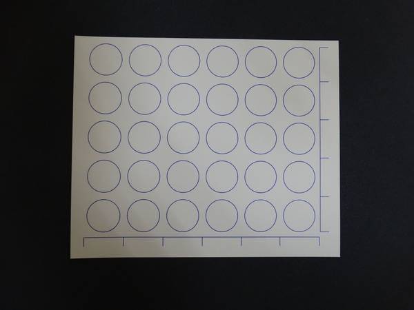VISMEDPRO Disposable Blood Typing Card with 30 Wells, 250 Pieces