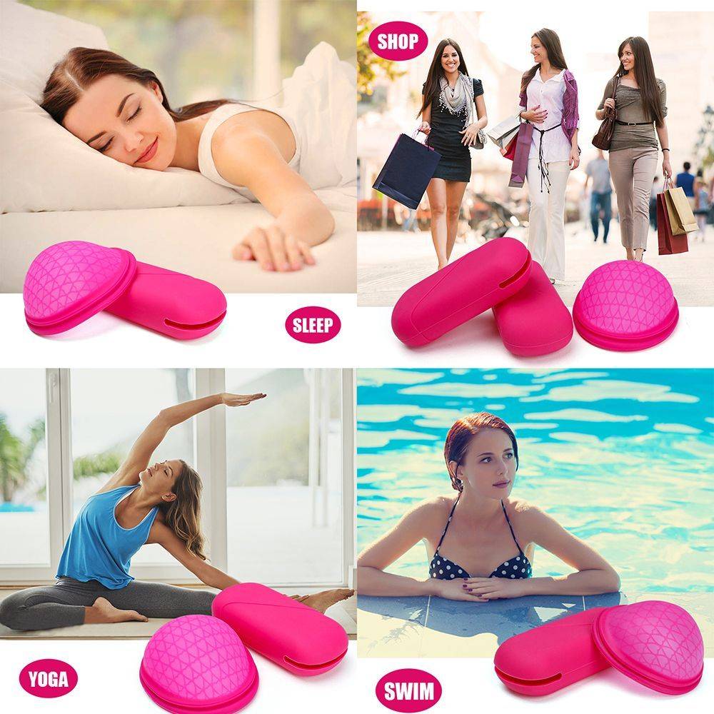 Menstrual Cup Silicone Red/Violet Size S/L #4