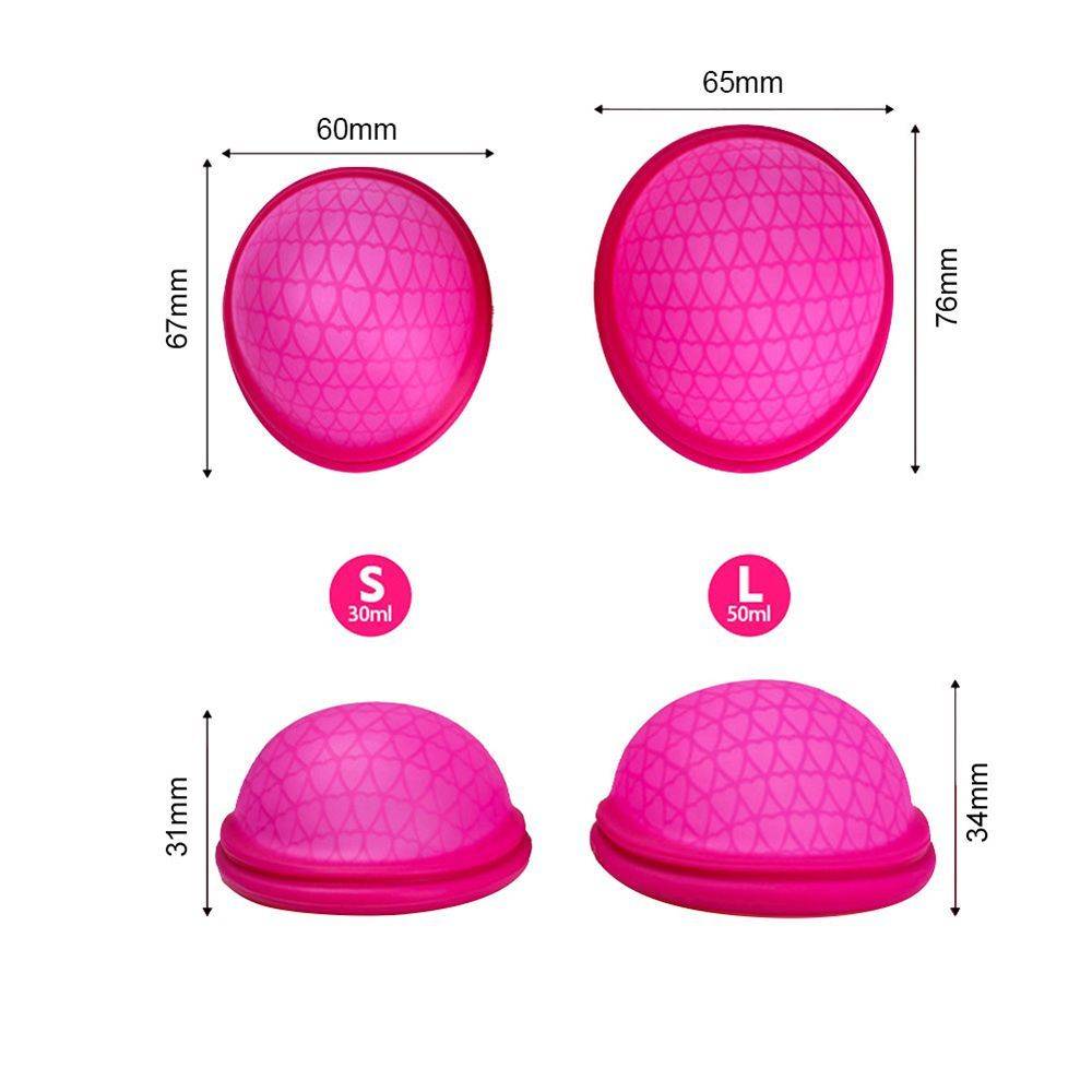 Menstrual Cup Silicone Red/Violet Size S/L #6