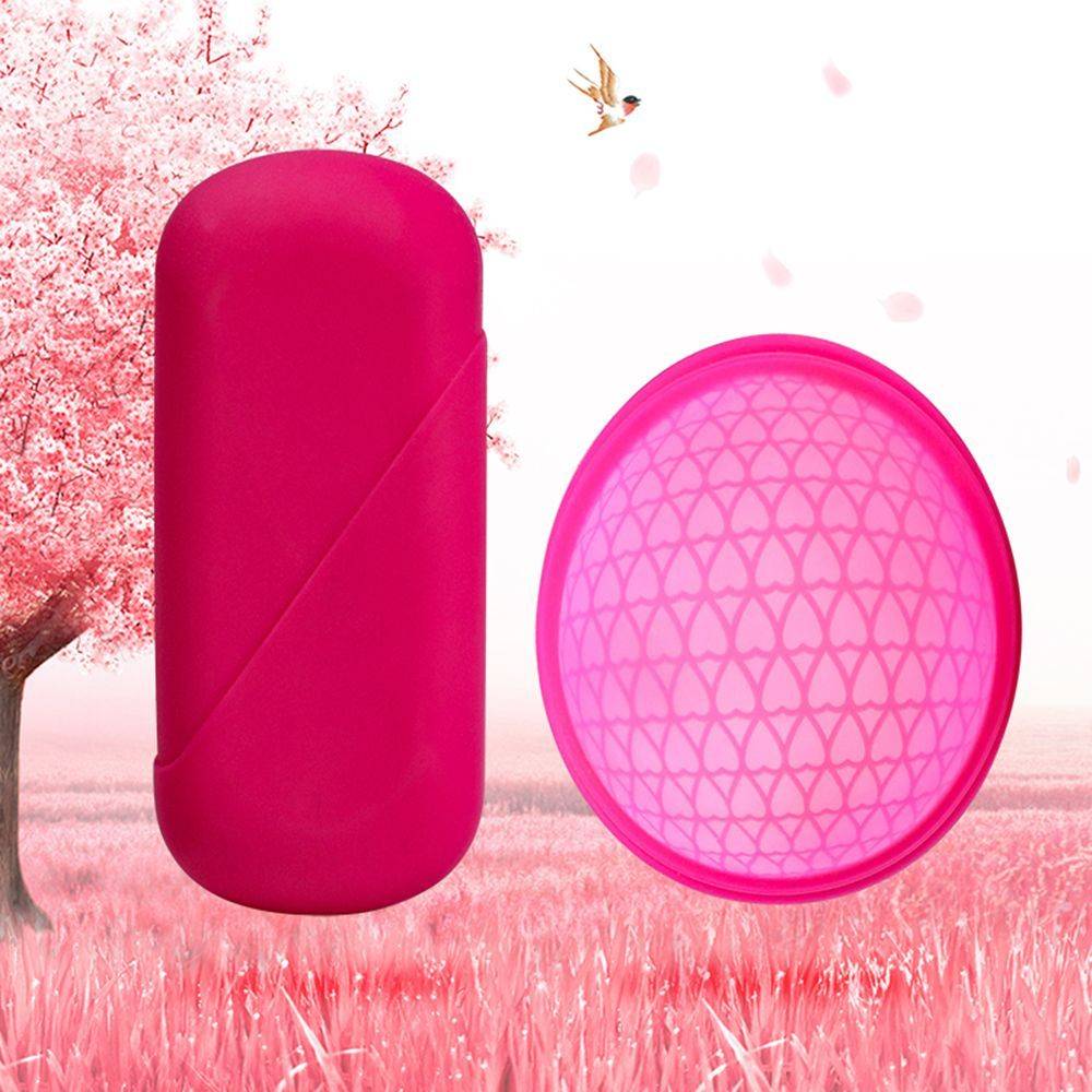 Menstrual Cup Silicone Red/Violet Size S/L #3