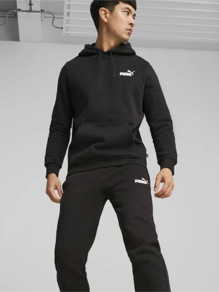 Feel Good Hooded Tracksuit - Black, Cotton-Polyester Blend, Size S