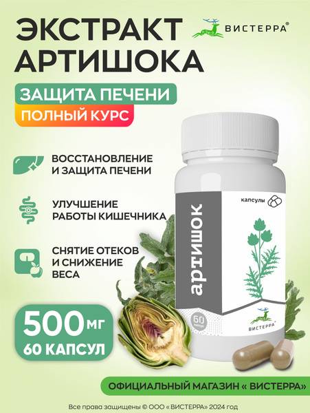 Artichoke Leaf Extract Capsules for Liver &amp; Digestive Health (60 Count)
