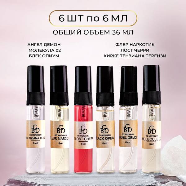 BGD-Perfume Women Long-Lasting Eau de Parfum Gift Set 6 x 6 ml 36 ml