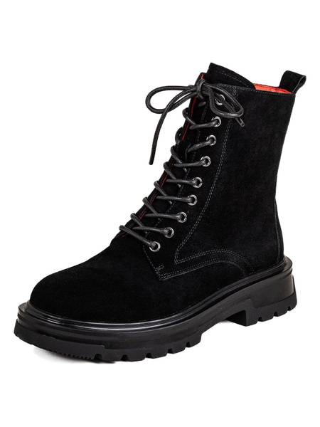 Pierre Cardin Women's Demi-Season Suede Ankle Boots Black 38
