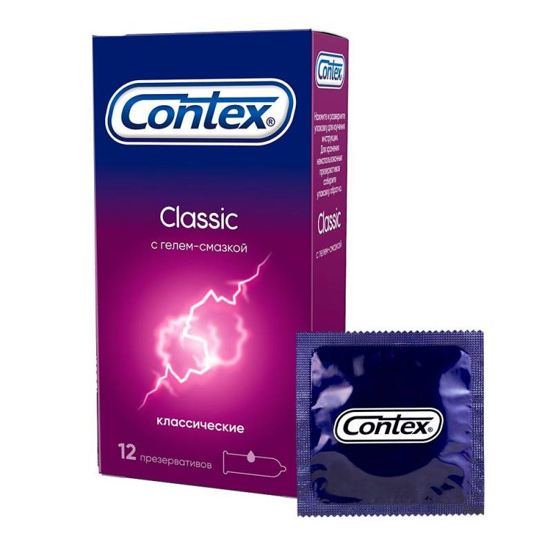 Contex Classic Condoms, Pack of 12