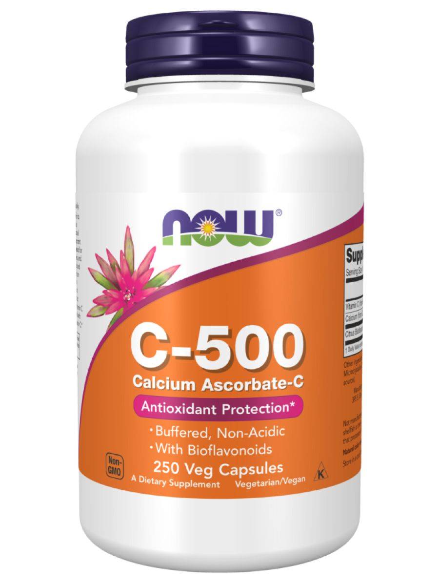 NOW Foods USA Vitamin C 500 mg Capsules, 250 Count – Immune Support Supplement #2