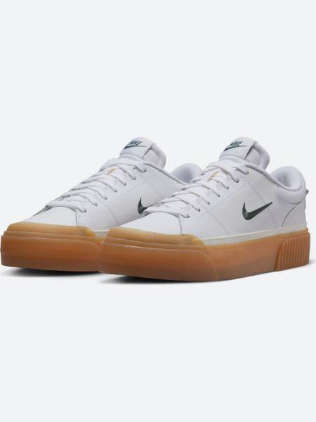 Nike Wmns Court Legacy Lift White / vintage green-gum yellow-sail