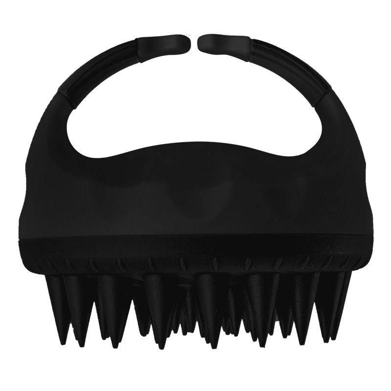 Massage Comb for Head and Face, Black, 8x8x7 cm, Reflex and Relaxing Type #3
