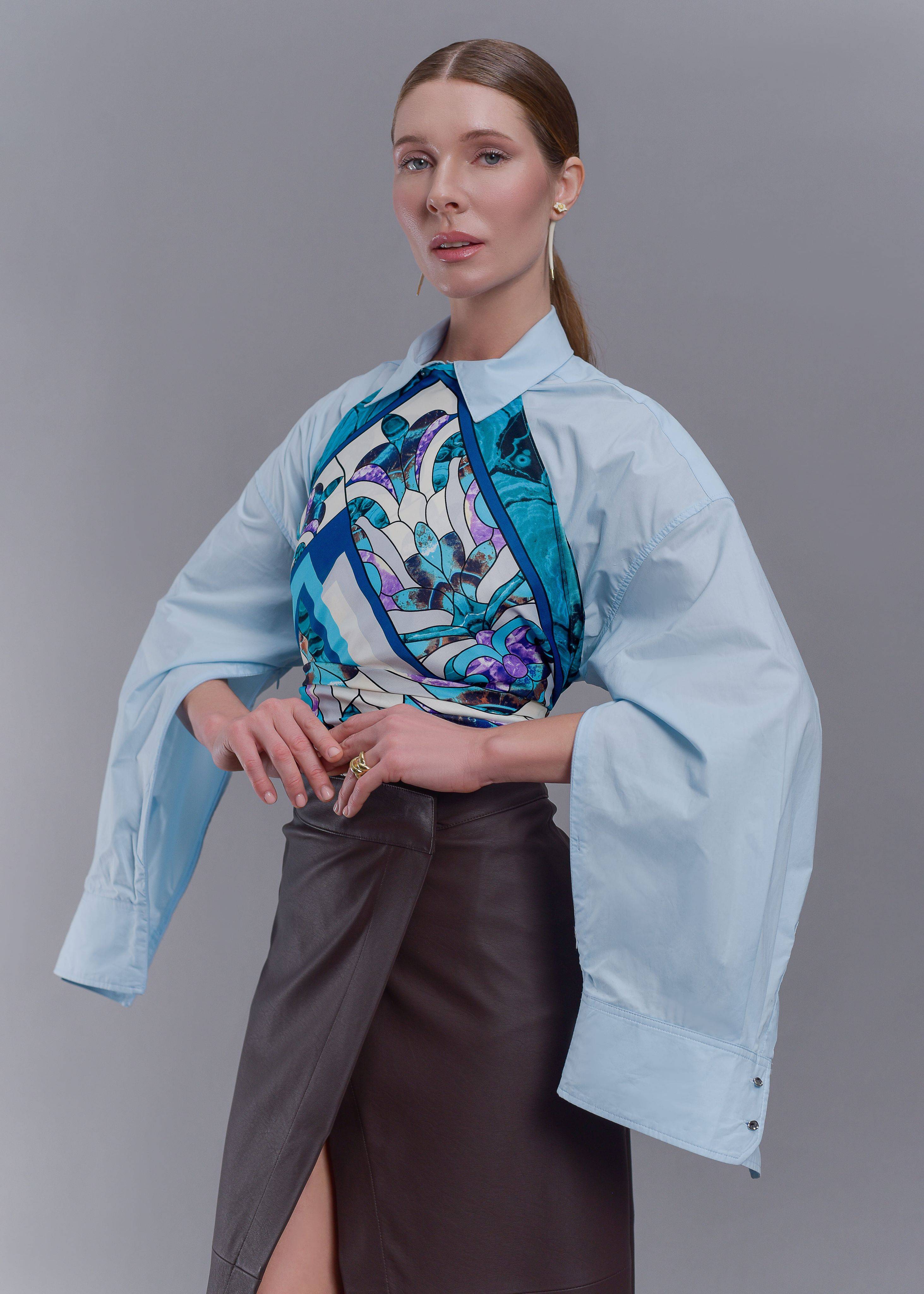 Scarf Russian in Fashion - Stone Flower #10