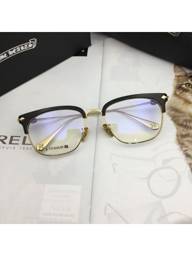 Chrome Hearts SUINTRADICTION55 Semi‑Rimless Eyeglass Frame – Black/Gold, 55 mm Lens, 145 mm Width #1