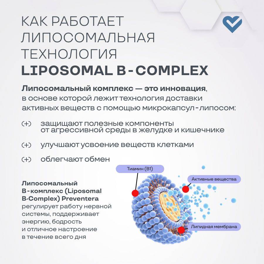 Liposomal B-Complex PreventEra, 100 ml, for Energy and Metabolic Support #19