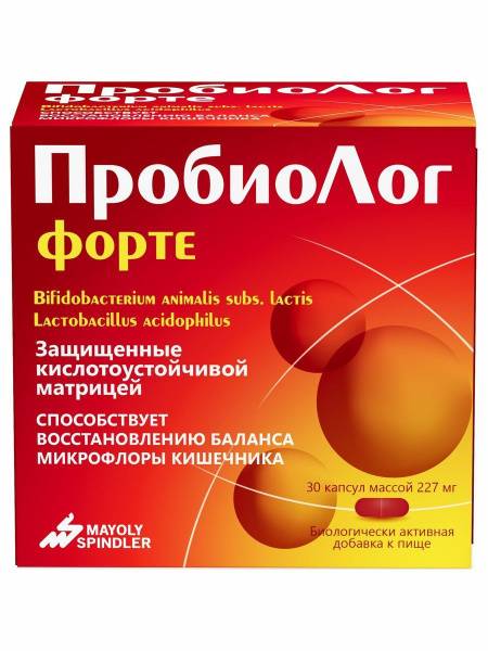 Probiolog® Fort Capsules 227 mg №30, Combined Probiotic, Dietary Supplement
