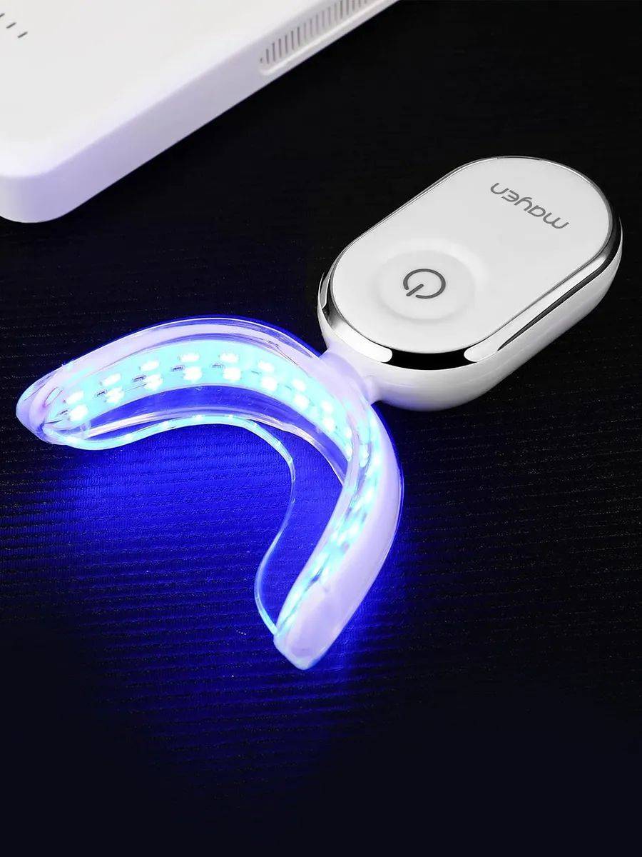 MAYEN LuxGlitzer Pro10 Whitening System with LED Cap, 4 Gels, Silicone Cap #17