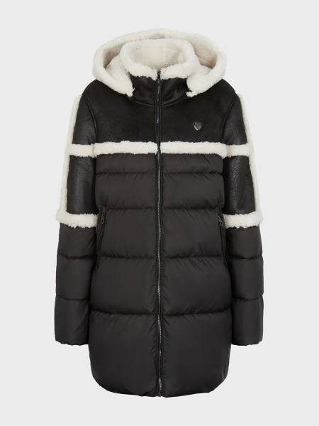 EA7 Winter Jackets Women's Insulated Coat, Black, Polyester, XXS-42