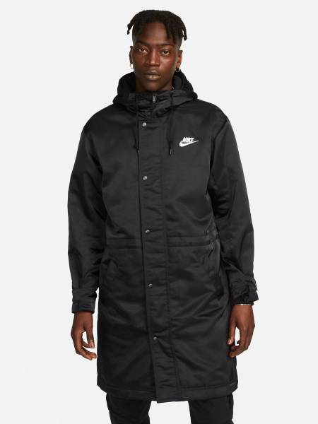 Nike M Nk Club Stadium Parka Insulated Coat Men's Black/White