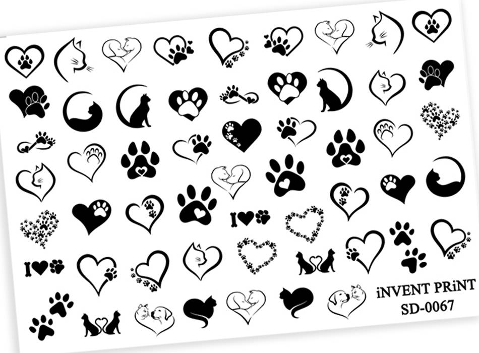 iNVENT PRiNT Water Nail Stickers - Cats and Kittens