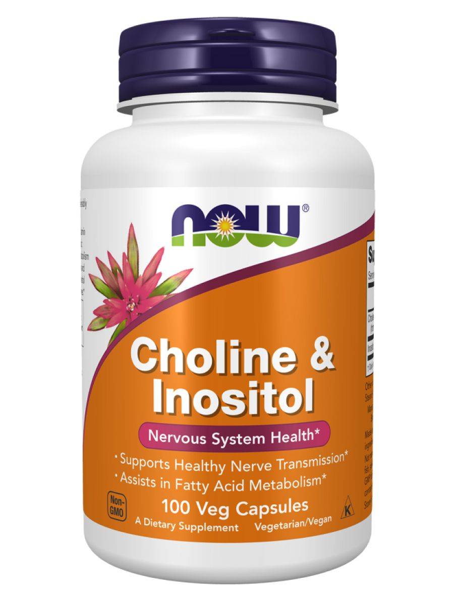 NOW Choline & Inositol 100 Capsules (1142 mg each) #2