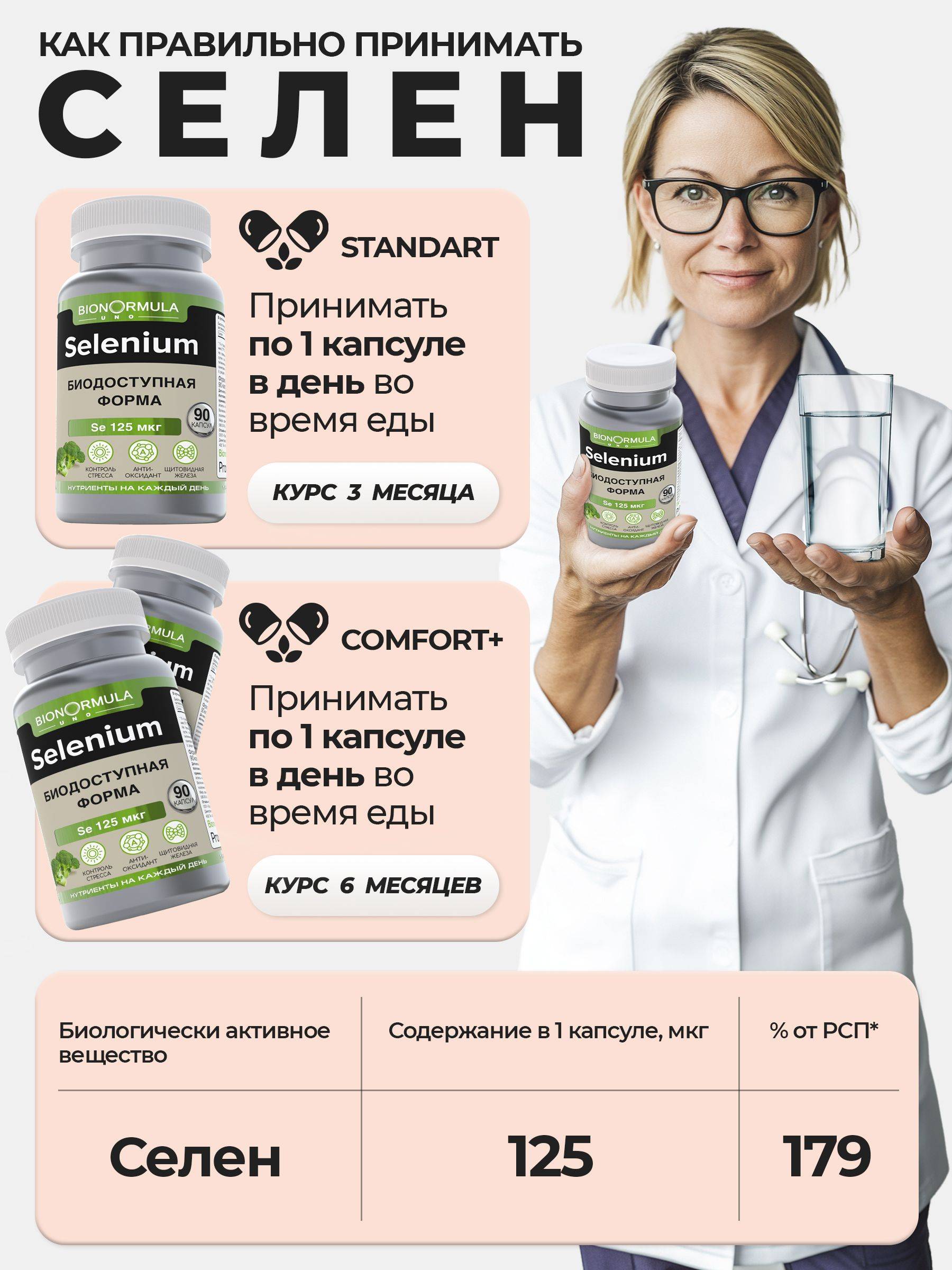 Bionormula Selenium 90 Capsules Dietary Supplement #6