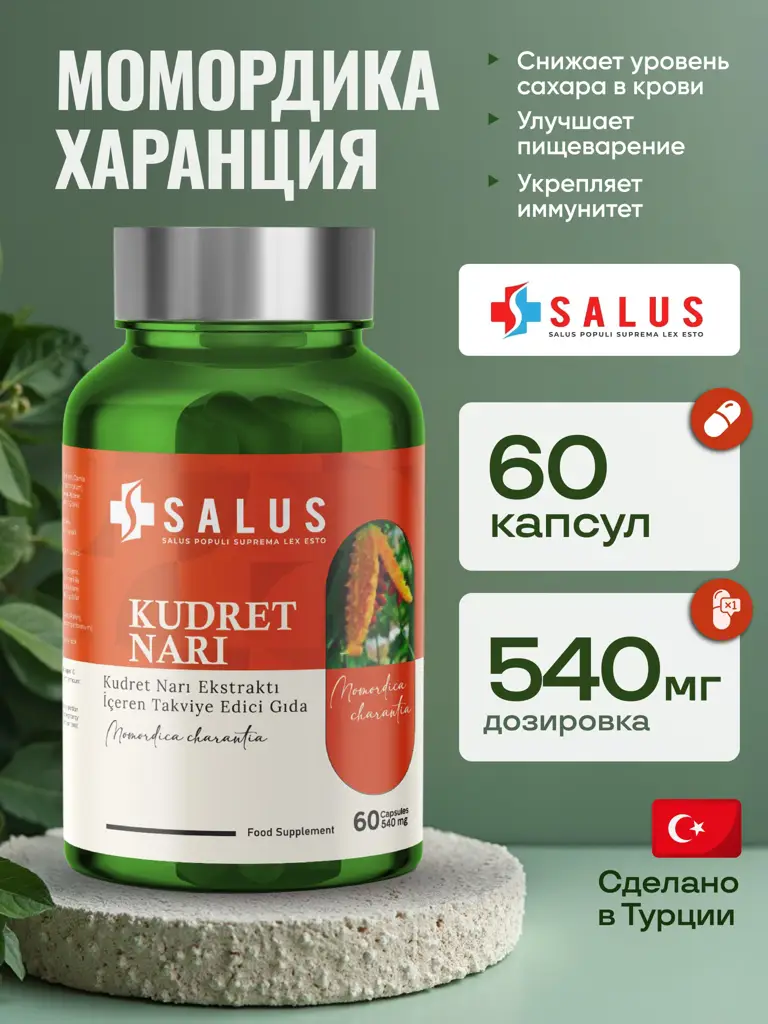 SALUS Momordica Charantia Capsules 540 mg, 60 Count #1