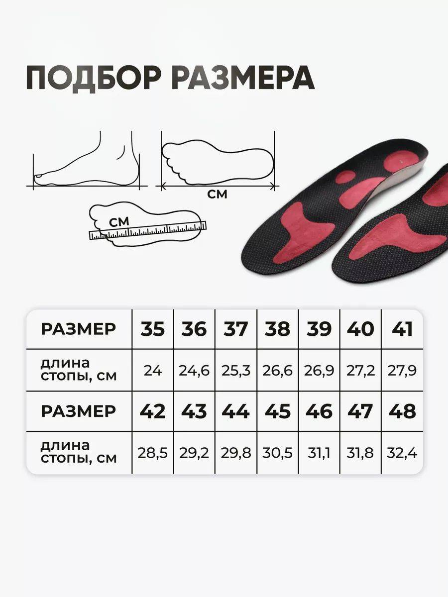 ORTO Professional OPTIMUM RED Orthopedic Insoles – Maroon, Size 37 #5