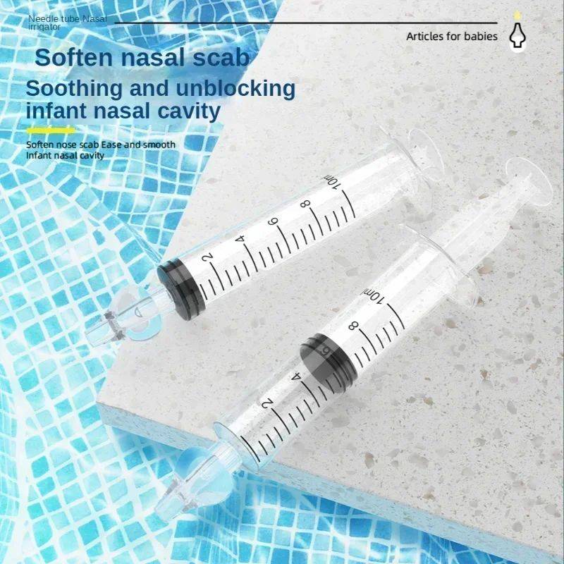 Silicone Nasal Aspirator for Infants with Needle Tube Nose Cleaner #5