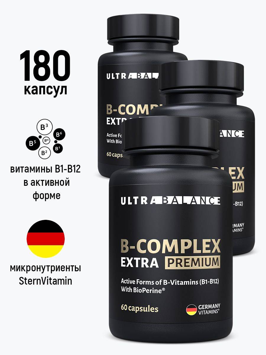 UltraBalance B-Complex Biotin 180 Capsules for Women and Men #13