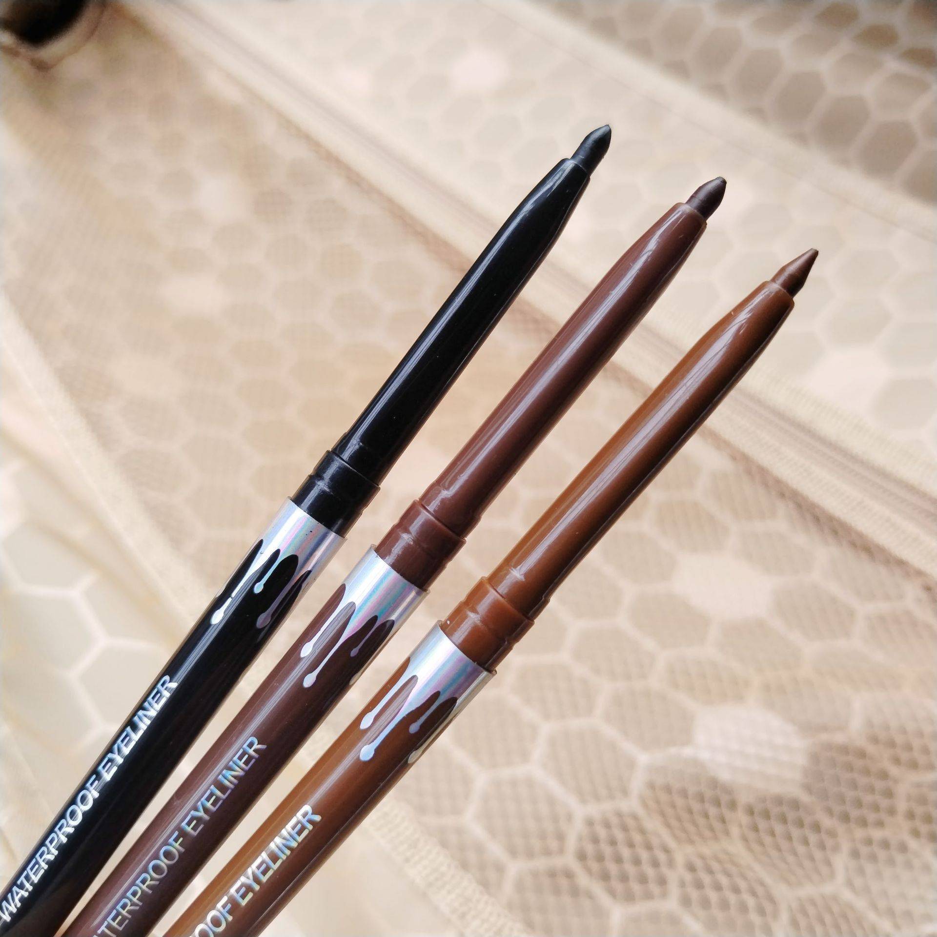 MKNK Silkworm Pen Eyeliner Waterproof Adhesive - 01 Black