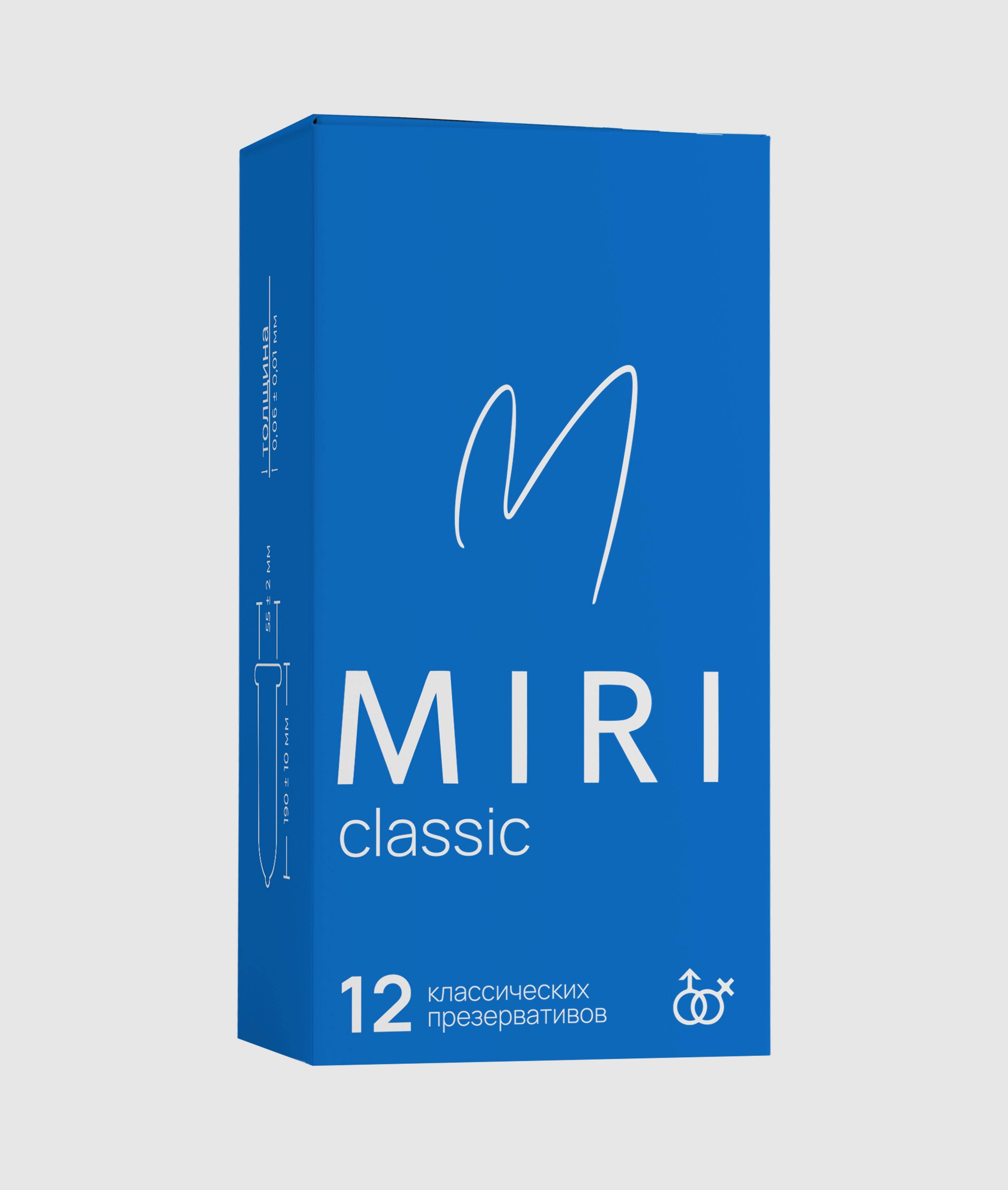 MIRI Classic Condoms Large 12 Pack Natural Latex with Gel Lubricant #8